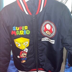 Nintendo Kids Puffer Jacket - Navy, Red, Yellow